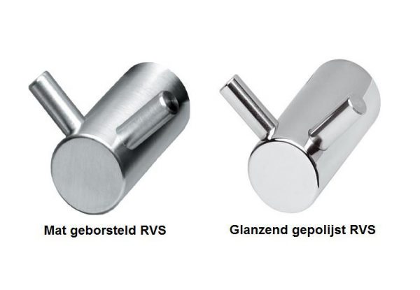 geborsteld en gepolijst rvs